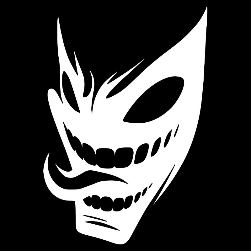 Grinning Creepy Halloween Mask