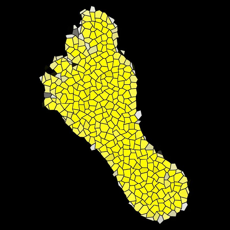 yellow foot mosaic