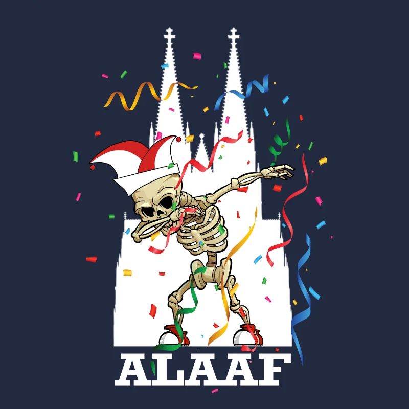 Carnaval Kölle Alaaf Dabbing Squelette Fun