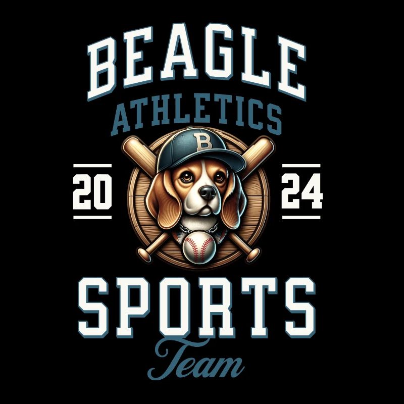 Baseball 2024 Beagle Sport - Einzigartiger Beagle