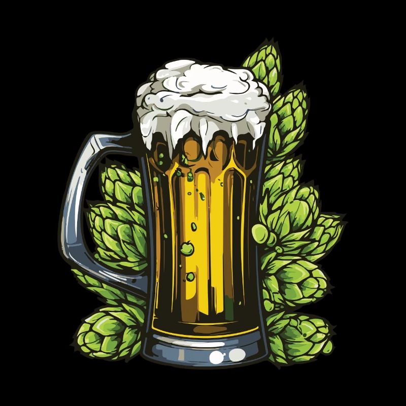 Hopfen Bierglas
