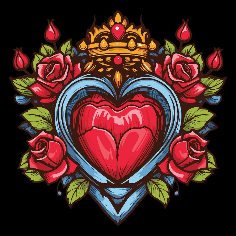 Heart Symbol Roses
