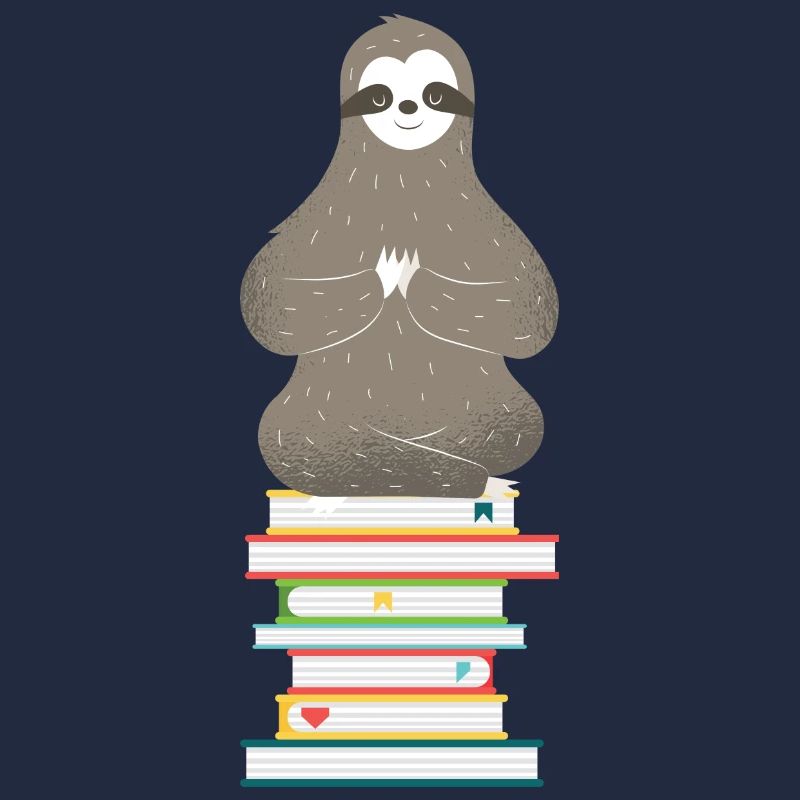 Sloth Bookworm Reader Geschenkidee