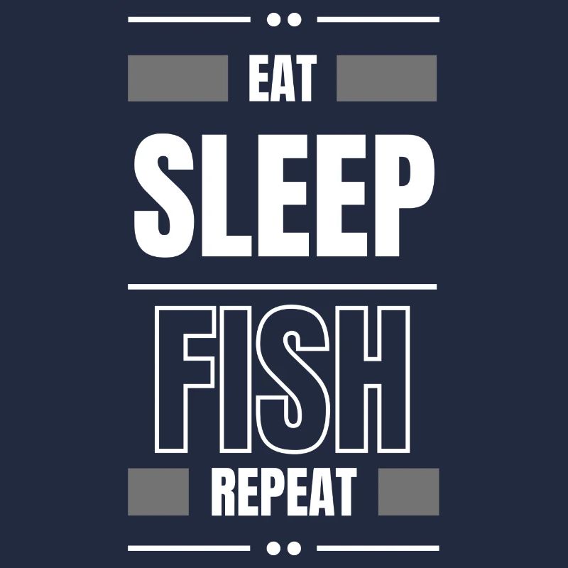 eat sleep fish repeat geschenk idee angeln spruch