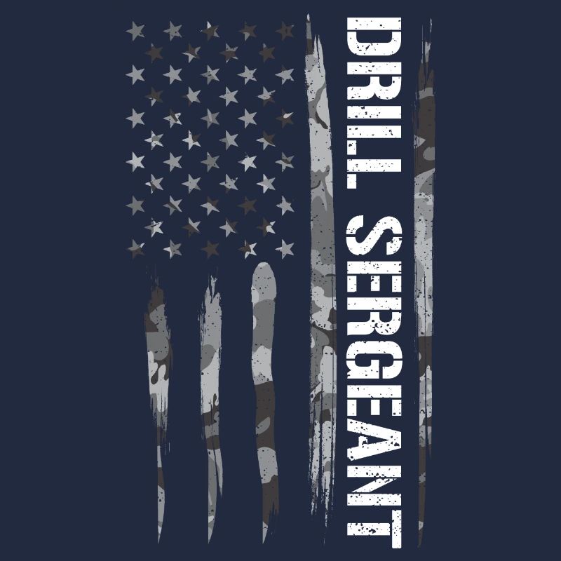 Sergent instructeur - Drapeau américain