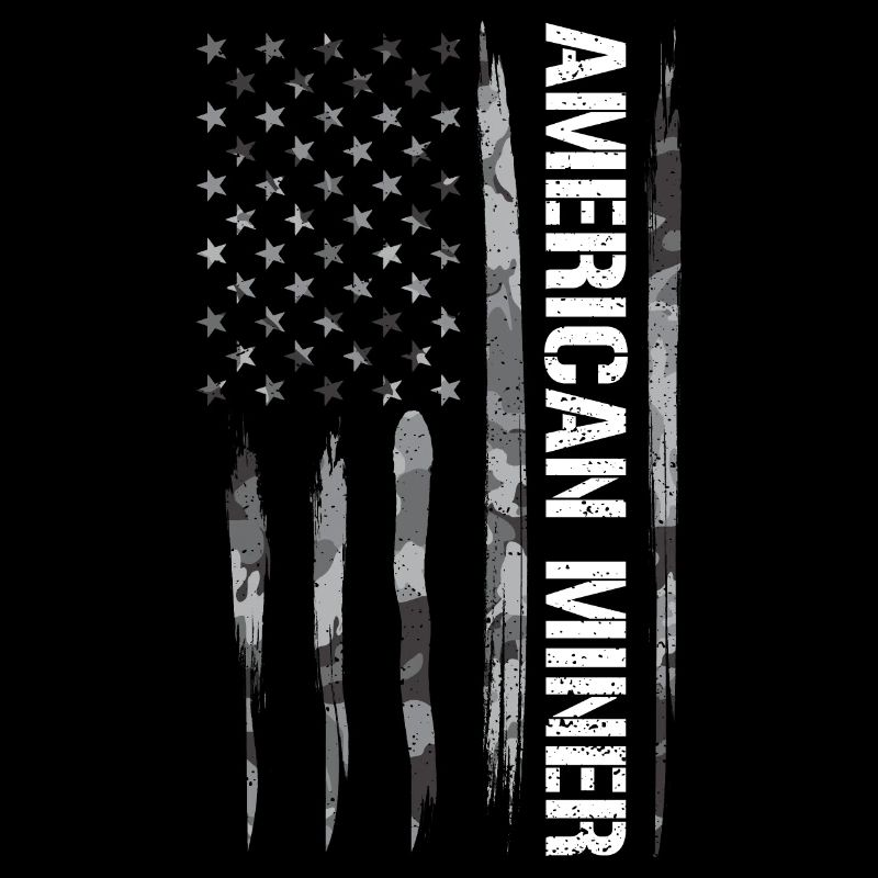 Mineur américain - Drapeau américain