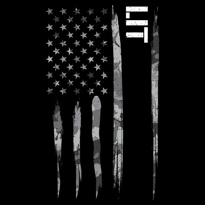 Lit - Drapeau américain