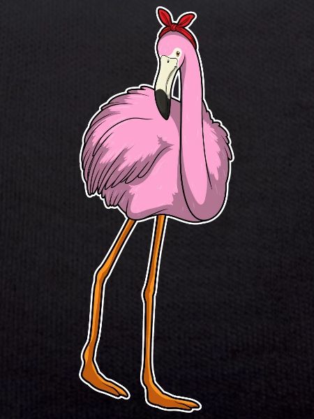 Flamingo Haarschleife