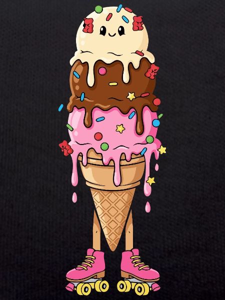 Kawaii Eis Rollschuhe Retro