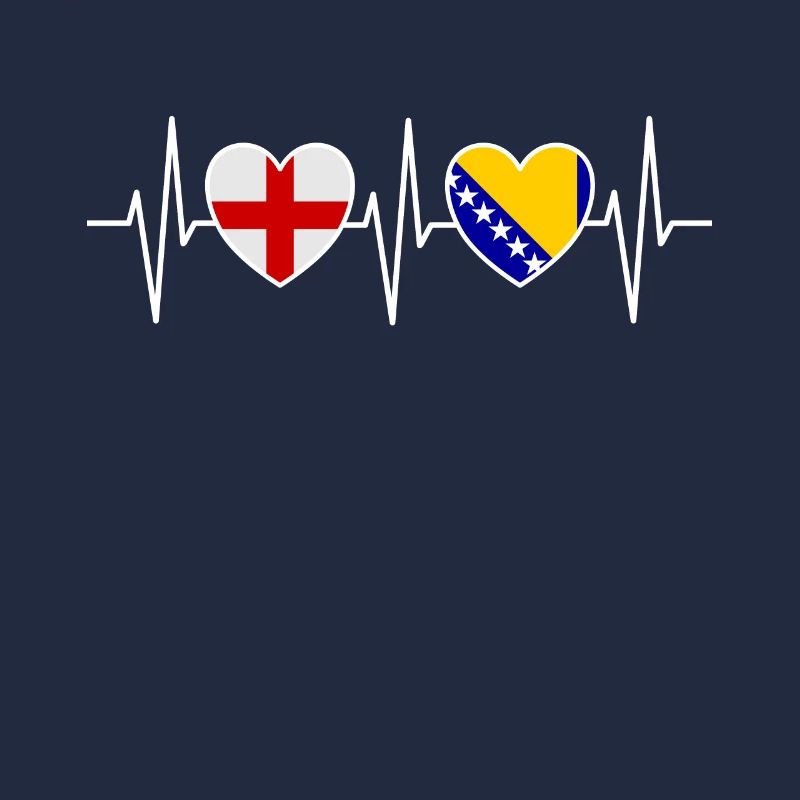 Drapeaux de l’Angleterre et de la Bosnie-Herzégovine Drapeaux