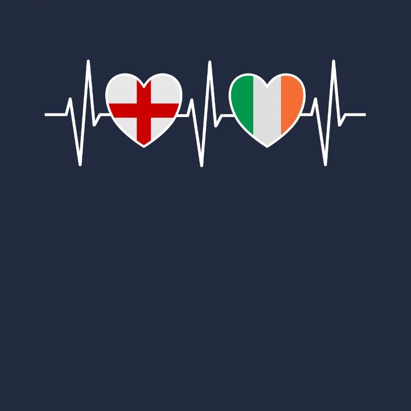Drapeaux du drapeau irlandais de l’Angleterre et de l’Irlande