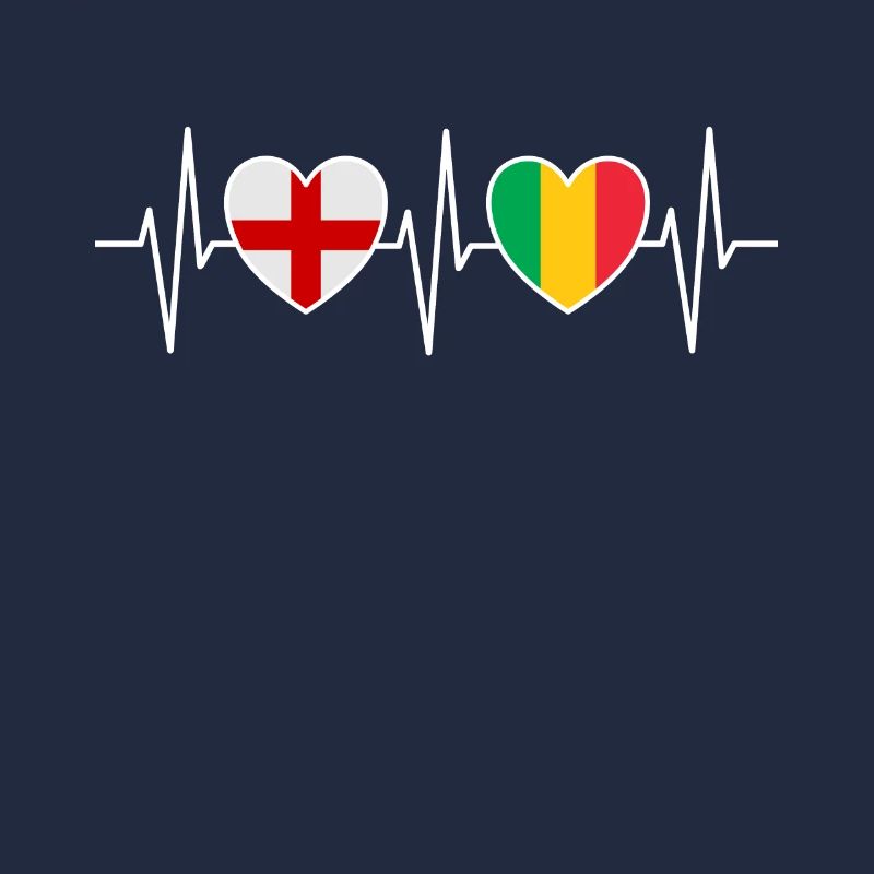 Drapeaux du drapeau malien de l’Angleterre et du Mali