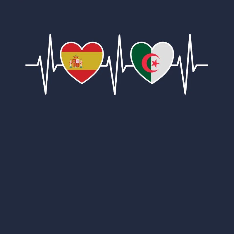 Espagne et Algérie Drapeau algérien Drapeaux
