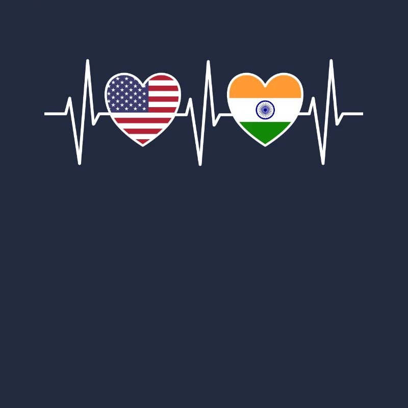 Drapeaux indiens des États-Unis et de l’Inde