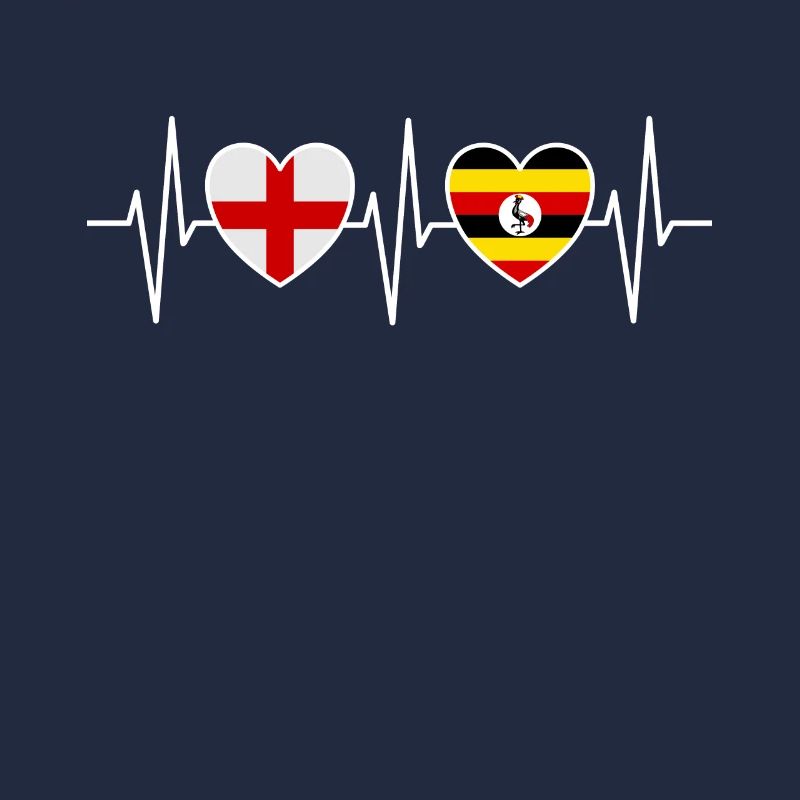 Drapeaux du drapeau ougandais de l’Angleterre et de l’Ouganda