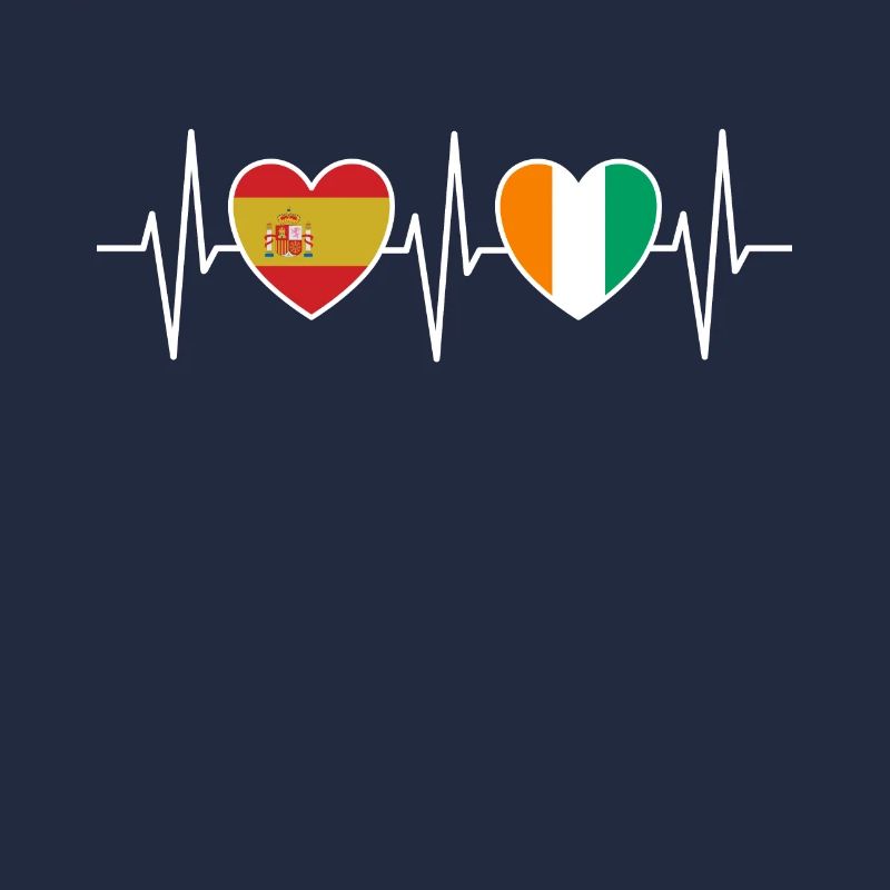 Drapeaux de l’Espagne et de la Côte d’Ivoire