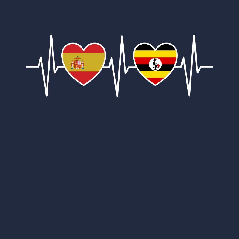 Espagne et Ouganda Drapeau ougandais Drapeaux