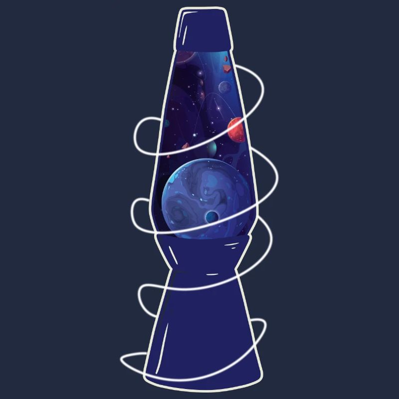 Retro Space Chic : Planètes de lampe à lave