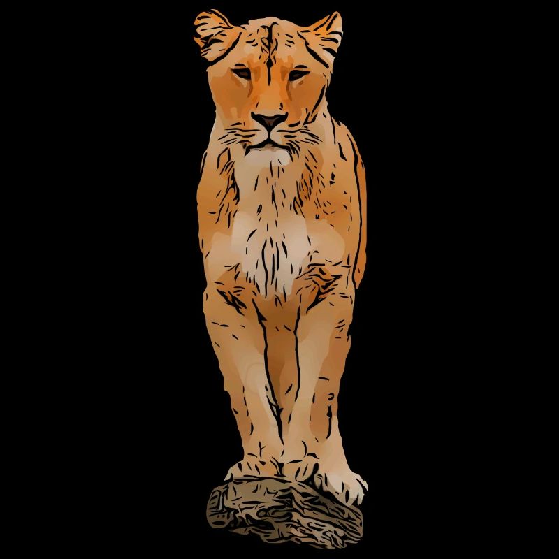 Lion motif lion lion chat