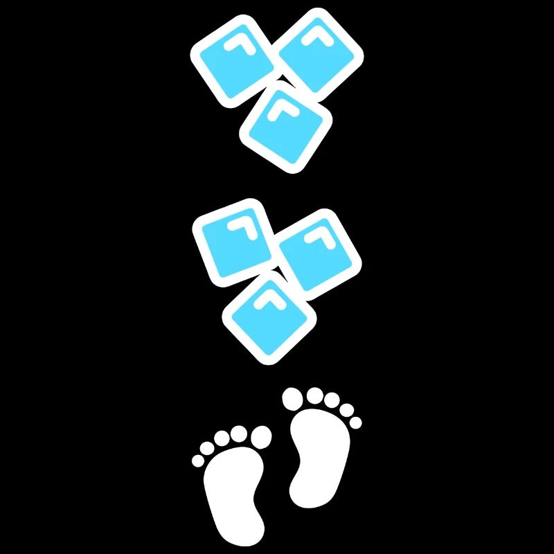 Baby Schwangerschaft Eltern Geburt Eiswürfel Fun