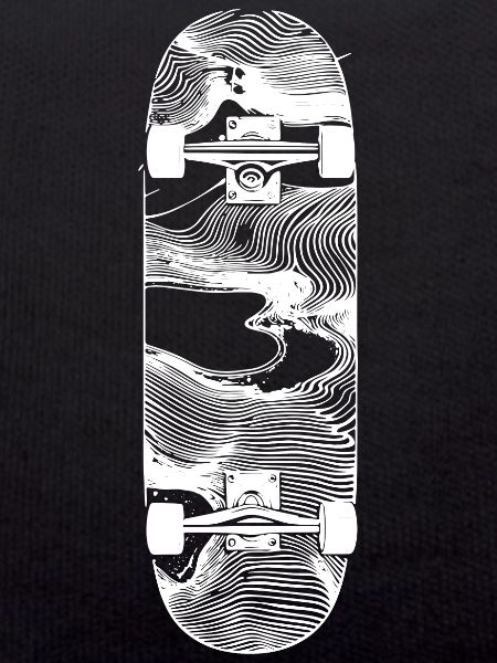 Skateboard Skizze
