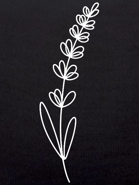 Lavender line illustration