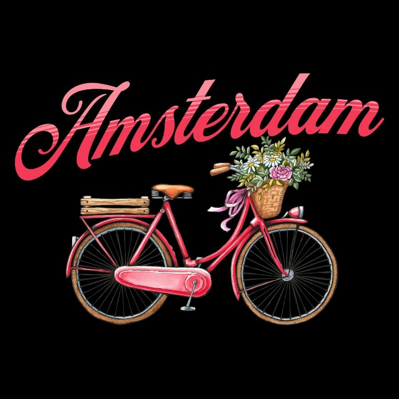 Amsterdam Fleur Vélo Souvenir Hollandais