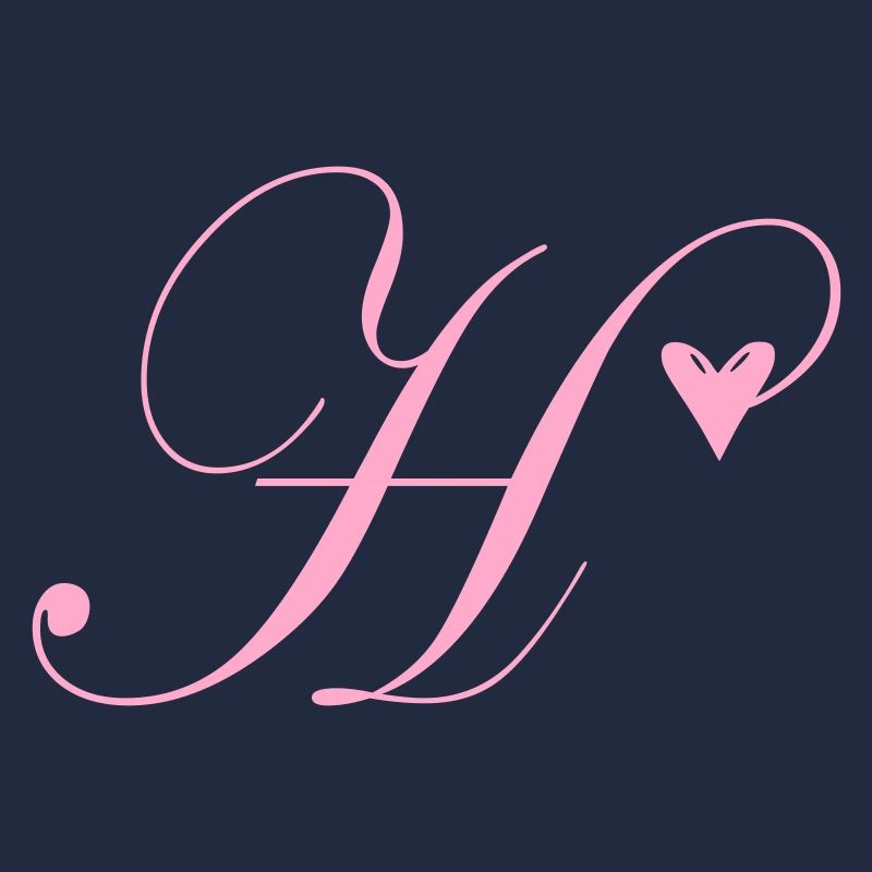 Monogramm H Herz Ranke