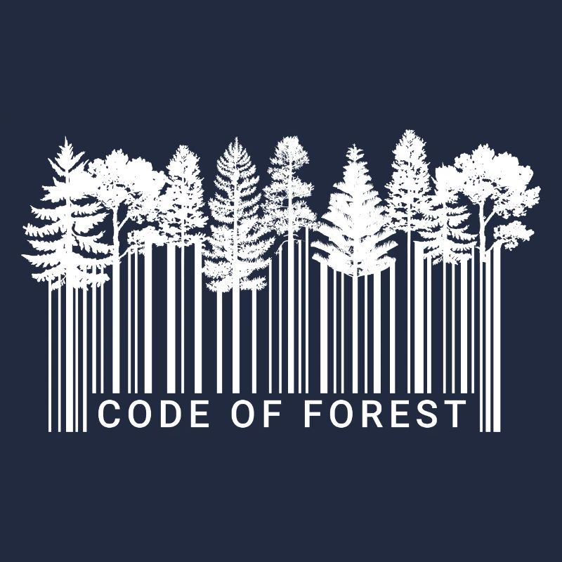 Barcode Wald Natur Wald Code Bäume 2