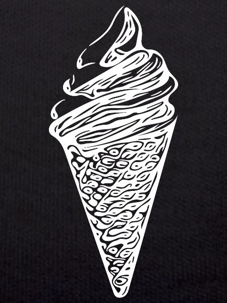 Cooles Softeis in Waffel