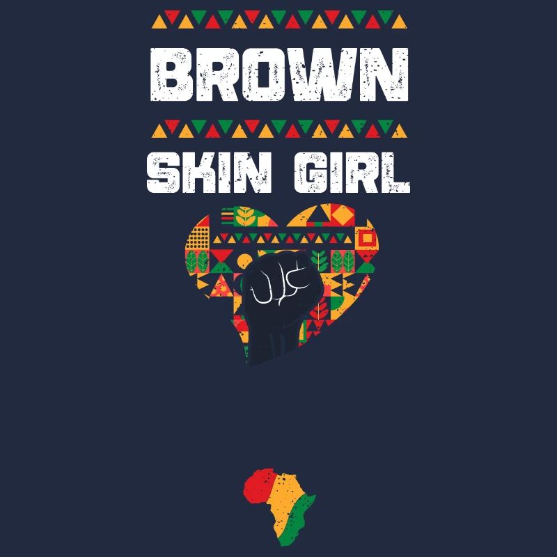 Fille à la peau brune