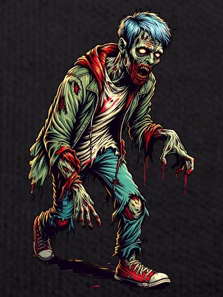 Zombie effrayant Joyeux Halloween Design