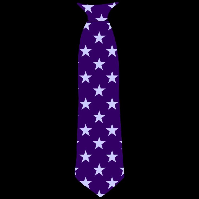 Cravate motif étoile bleu