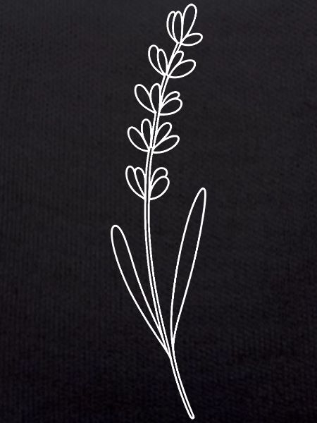 Lavender Line Drawing