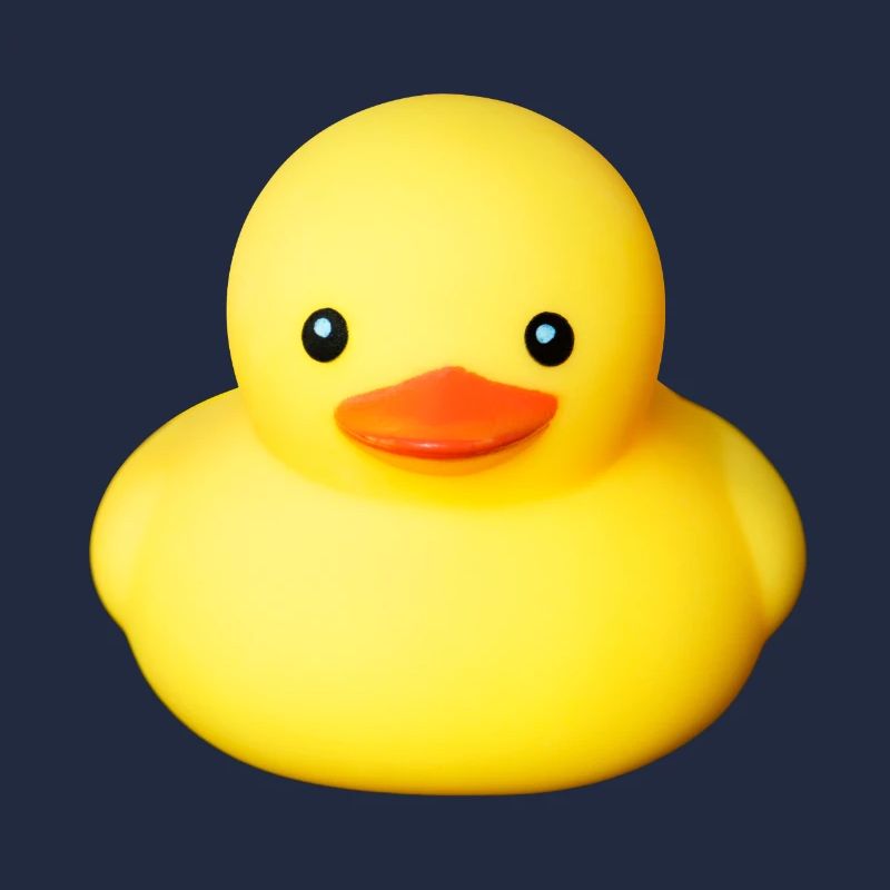 Canard en caoutchouc jaune mignon