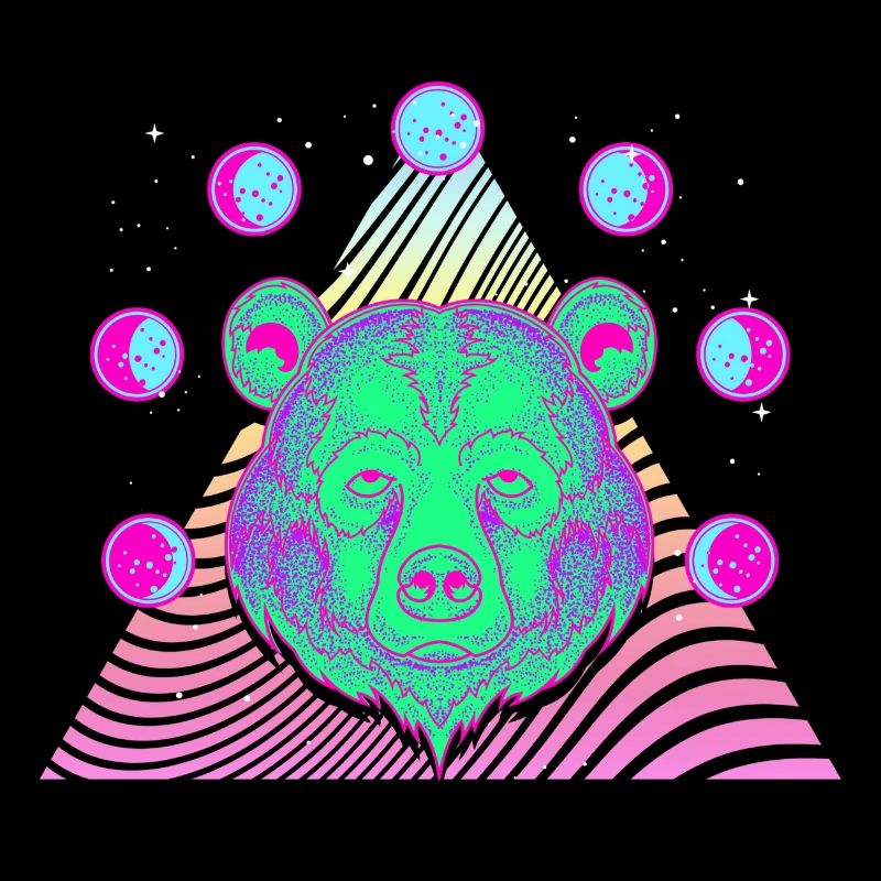 Vaporwave Bear