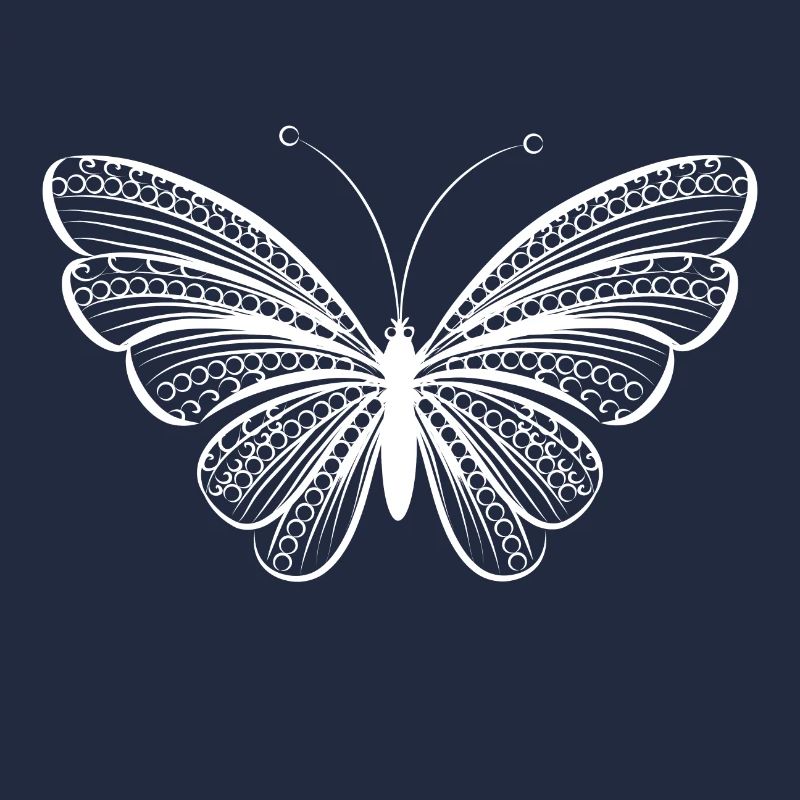 Petit papillon blanc Illustration