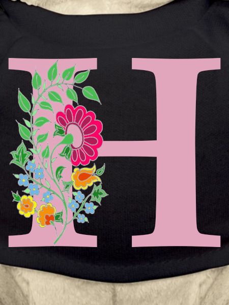 fleur 12 rouge avec h