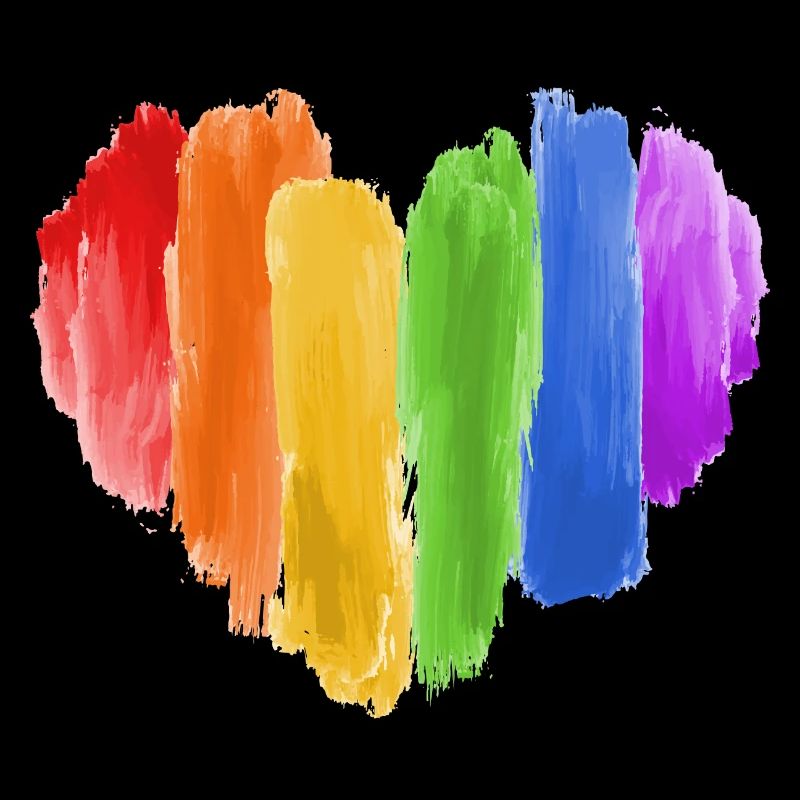 Regenbogen LGBT Herz Gay Pride Csd