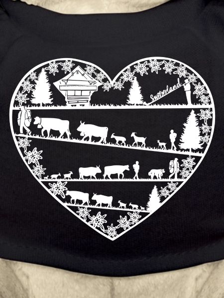 Heart with alpine lift white