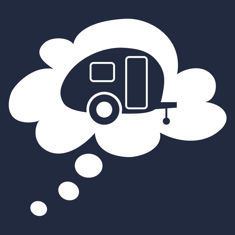 Caravan Cloud Speech Bubble Camping Caravan Fan