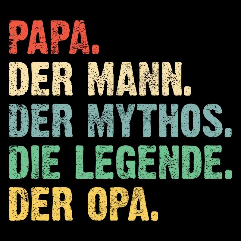 Papa Opa Legende Retro Geschenk