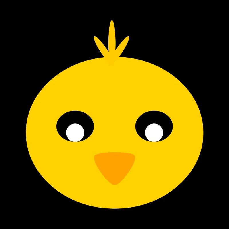 Visage de poussin
