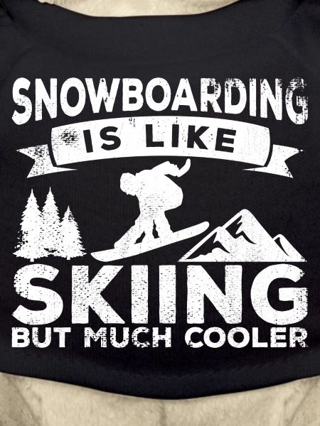 Snowboarding is cooler than skiing