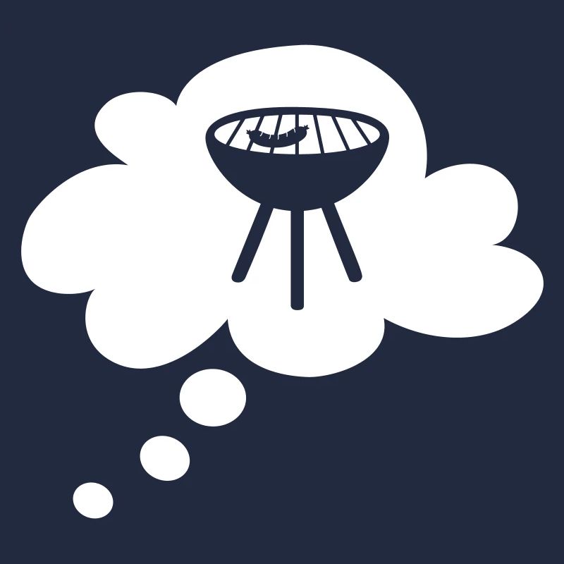 Grill Cloud Thought Bubble Grilling Barbecue Party Fan Fun