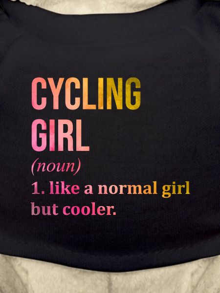 Cycling Girl Funny Quote