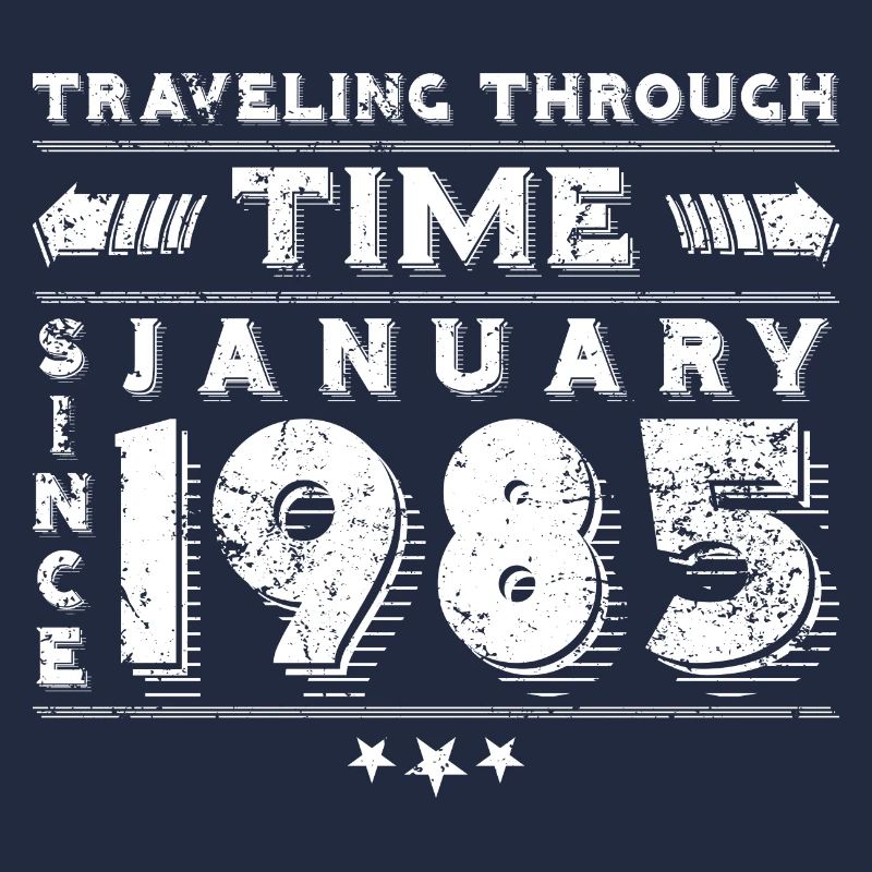 Vintage Zeitreise Geburtstags Design Januar 1985