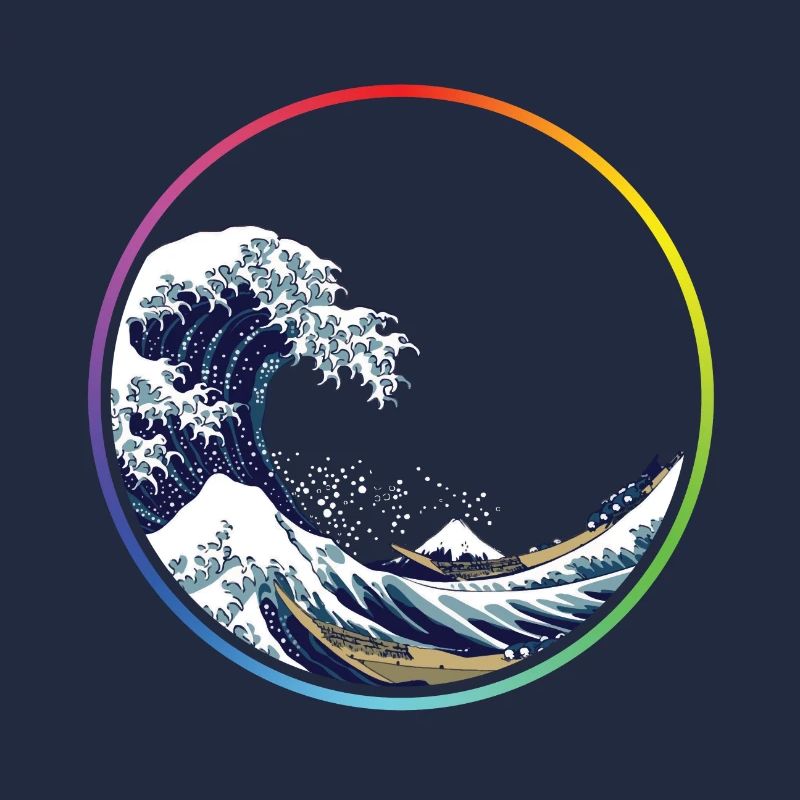 Regenbogen-Wellen-Kreis