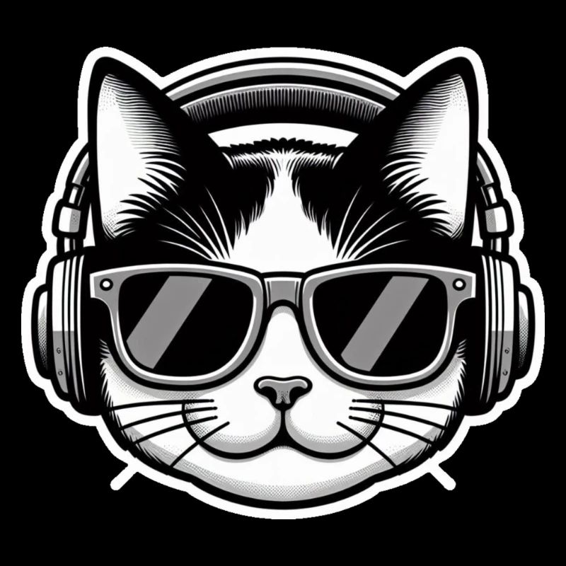 Casque Cat Glasses