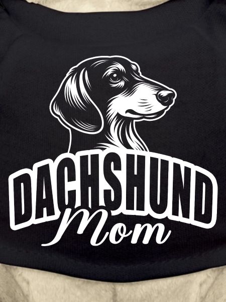 "Dachshund Mom" with dog head